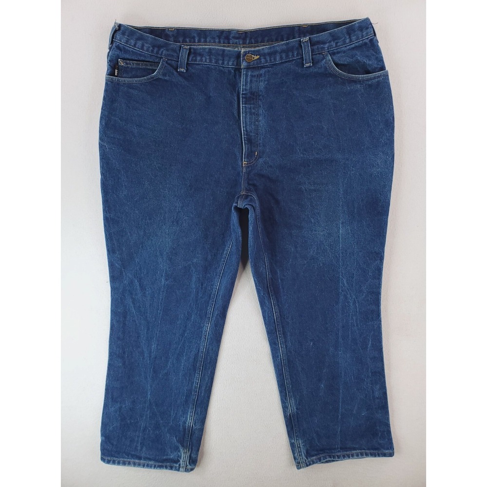 Carhartt Jeans Mens 46x28 Blue Relaxed Straight FR Flame Resistant Work Pants